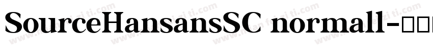 SourceHansansSC normal1字体转换